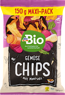 Bio zelenjavni prigrizek z morsko soljo, Maxi-Pack dmBio