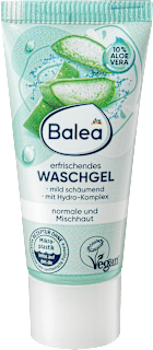 Osvežujoči gel za umivanje obraza z aloe vero in vlažilnim kompleksom Balea