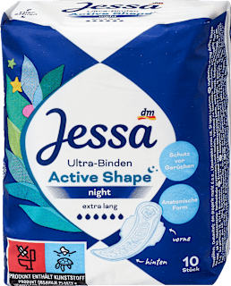 Damski nočni vložki Active Shape, zelo dolgi Jessa