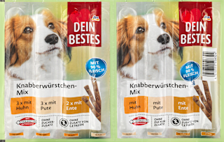 Dopunska hrana za pse – miks štapića piletina/puretina/patka DEIN BESTES