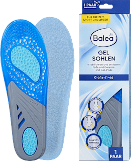 Стелки за обувки Gel, размер 41-46 Balea