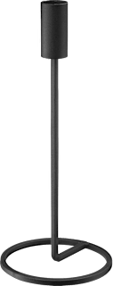 Kerzenhalter aus Metall, schwarz (H26cm), 1 St