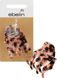 Haarklammer mit Herzchenprint ebelin
