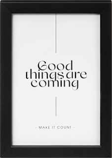 Rahmen Flat Finish schwarz 10x15 cm Paradies