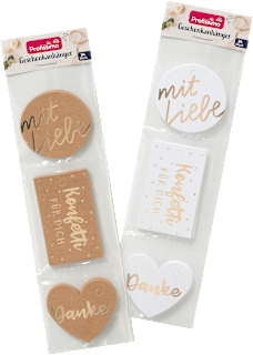 Geschenkanhänger veredelt Profissimo