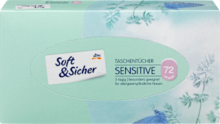 Taschentücher Box sensitive 3-lagig Soft&Sicher