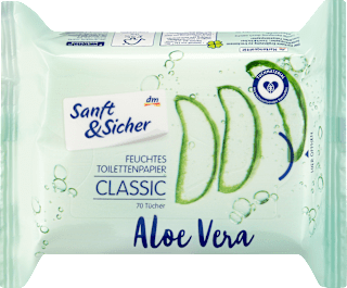 Vlhčený toaletný papier Classic Aloe Vera Sanft&Sicher