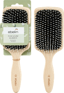 Haarbürste Holz Pflege & Glanz, extra breit ebelin