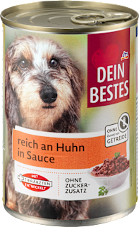 Cibo per cani con pollo in salsa DEIN BESTES
