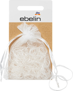 Mini-Haargummis in Organza-Säckchen transparent ebelin