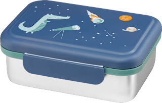 Brotdose Edelstahl blau/grün babylove