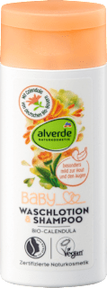 Baby Waschlotion & Shampoo Calendula Reisegröße alverde BABY