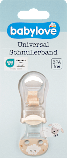 Schnullerband universal creme babylove