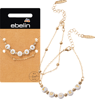 Bransoletka z napisem "LUCKY" J23 ebelin