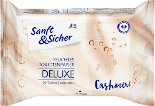 Влажна тоалетна хартия Deluxe Кашмир  Sanft&Sicher