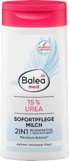 Latte corpo 2in1 idratante e rigenerante con il 15% di urea Balea med