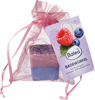 Kopalna kocka z vonjem malin in borovnic ali lotosa Balea