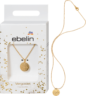 Halskette vergoldet mit Blumenprint ebelin