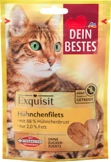 Katzenleckerli Hühnchenfilets, Exquisit Dein Bestes