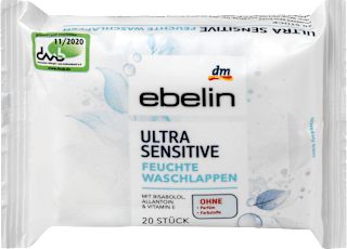 Salviette umidificate Ultra Sensitive ebelin