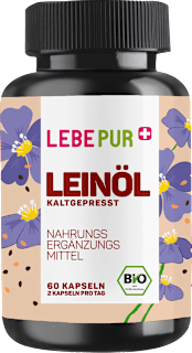 Leinöl Kapseln 60 St Lebepur