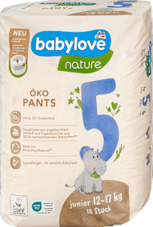 Pieluchomajtki rozmiar 5, junior, 12-17 kg babylove nature