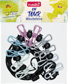 Wäscheleine mit Klammern  Profissimo