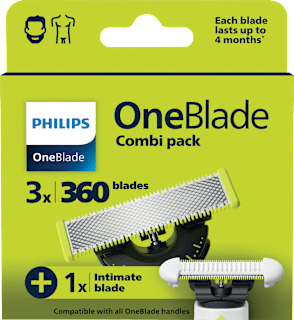 Rasierklingen, OneBlade 360 QP949/50 & Intimate Blade Set PHILIPS OneBlade