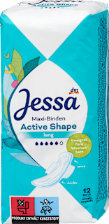 Hygienické vložky Active Shape lang - s krídelkami Jessa