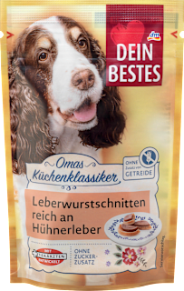 Hundeleckerli Leberwurstschnitten mit Hühnerleber, Omas Küchenklassiker Dein Bestes