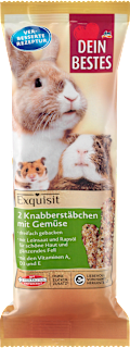 Chrumkavé tyčinky pre hlodavce Exquisit so zeleninou Dein Bestes