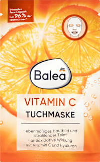 Maschera viso in tessuto con vitamina C Balea