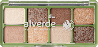 Szemhéjpúder-paletta, 50 Nude Glam alverde NATURKOSMETIK