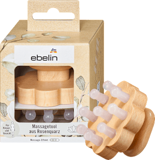 Massagetool mit Rosenquarz ebelin