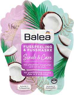 Peeling i maska do stóp, 2x10ml Balea