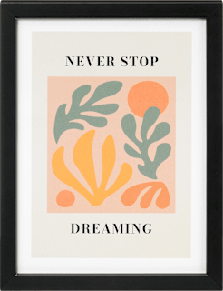 Bilderrahmen Flat Finish 15x20 cm, schwarz Paradies