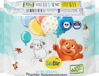 Ultra Sensitive dečji vlažni toaletni papir, (2x60kom) SauBär