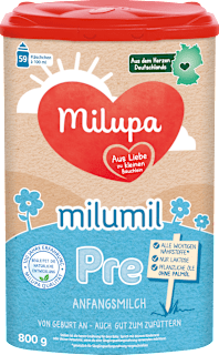 Anfangsmilch Pre Milumil von Geburt an Milupa