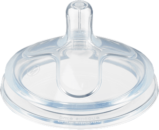 Široki silikonski sisač, okrugli s rupicom – veličina M babylove