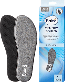 Einlegesohlen Memory Foam, Gr. 40/41 (1 Paar) Balea