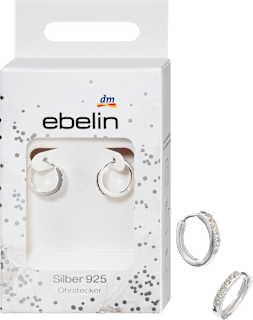 Creolen mit Zirkoniasteinen 925 Silber  ebelin