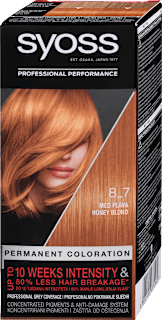 Trajno obstojna barva za lase 8-7 medeno blond syoss