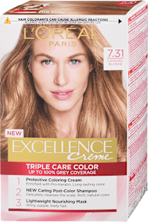 Barva za lase 7.31 Caramel Blonde  L'ORÉAL PARiS EXCELLENCE Creme