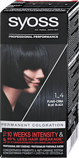 Trajno obstojna barva za lase 1-4 modro črna syoss