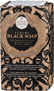 Trdo milo Luxury Black z aktivnim ogljem Nesti Dante