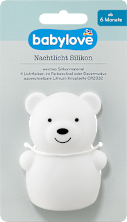 Silikonsko noćno svetlo - meda  babylove