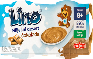 Mliječni desert – čokolada, 8 + mj. Lino