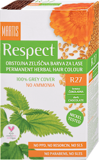 Barva za lase R27 Temno čokoladna Respect