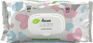 Baby vlažne maramice Melem