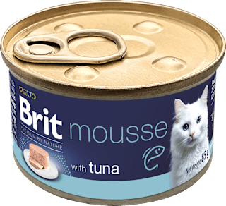 Krmivo pre mačky Premium By Nature mousse s tuniakom Brit